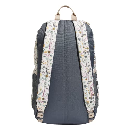 Adidas Classic 3S 4 Backpack, Woodland Floral Chalk White/Onix Grey/Wonder Beige, One Size #TOP4