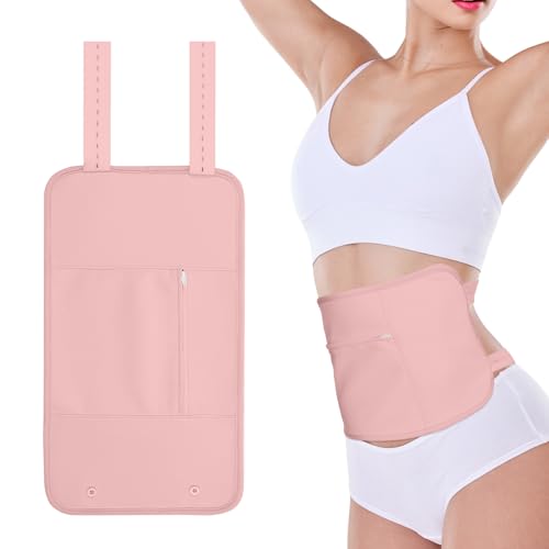 AOOWU Castor Oil Pack Reusable Castor Oil Pack Wrap Kit Organic Castor Oil Compression Wrap for Liver Detox with Storage Bag Castor Oil Wrap Machine Washable Anti Oil Leak (Oil Not Included)