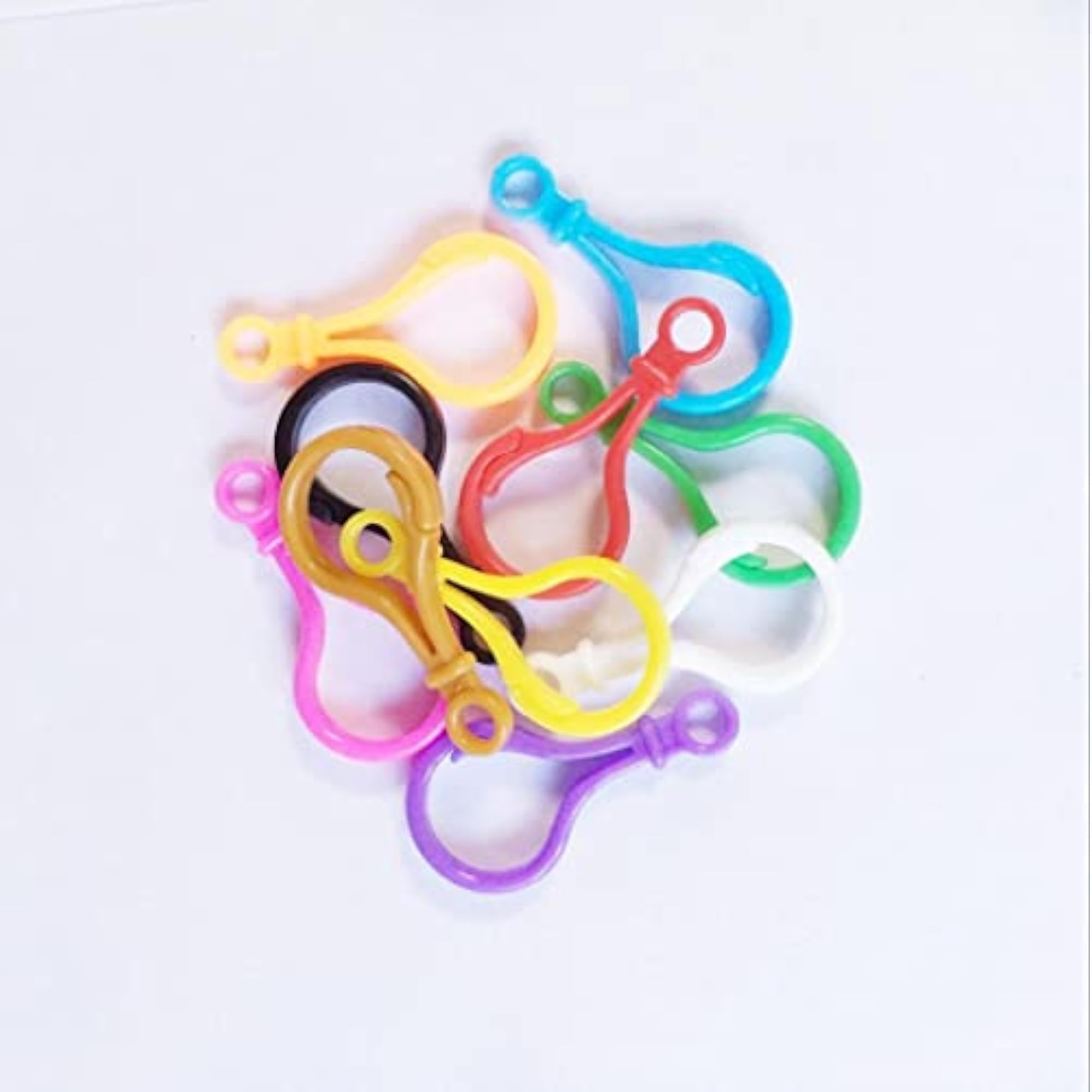 3x10 Pieces Assorted Color Plastic Lobster Clasps, 5cm