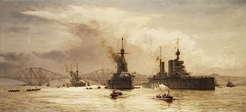 Toile de la bataille du Jutland 60x90cm pour décorer un salon