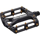 Reverse Black ONE Flat Fahrrad Pedal schwarz/Gold