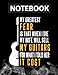 My Greatest Fear My Wife Will Sell My Guitars For Men Notebook Dot Line - 130 Pages - 8.5x11 inches