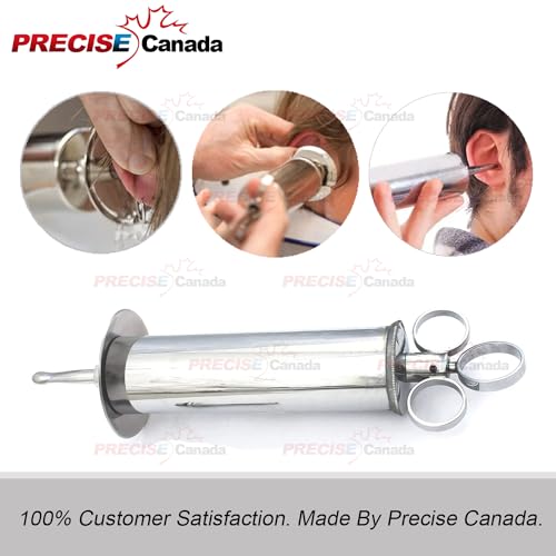 PRECISE CANADA: Ear Wax Removal Syringe 4 OZ - Brass with Chrome Finish New - Thumbnail 6