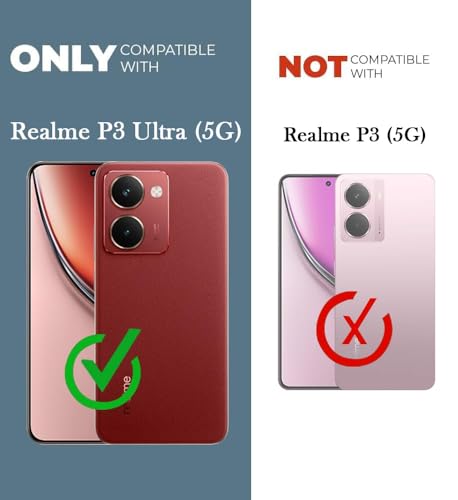 Image of Jkobi Lifetime Anti-Yellow Clear Back Case Cover for Realme P3 Ultra (Sleek Hard Crystal | Shockproof and Camera Protection)