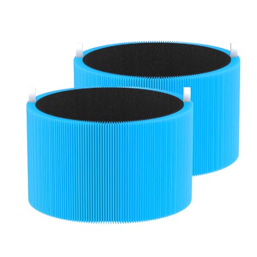 211i Max Replacement Filter Compatible with Blue Pure 211i Max Air Purifier, H13 Ture HEPA and High-Efficiency Activated Carbon Filters, Aller-gen Version Part # F2MAX, 2 Pack