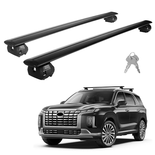 330Lbs Heavy Duty Roof Rack Cross bar Compatible with Hyundai Palisade 2019-2025 SE SEL XRT Limited Calligraphy, Lockable Aluminum Cargo Crossbars Carrier Fit Luggage Luggage Kayaks Bicycles Snowboard