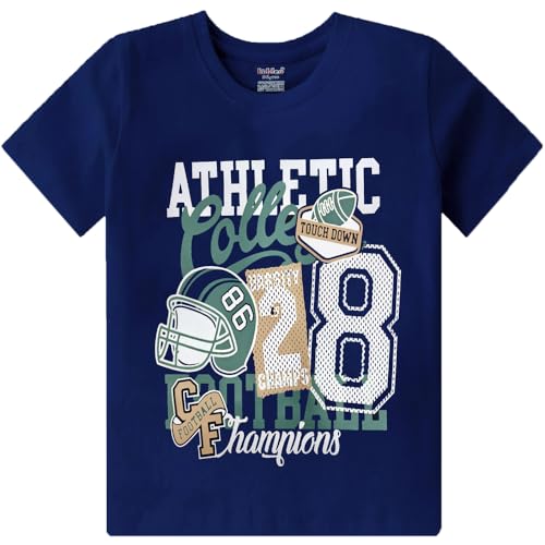 Image of kiddeo Boys Regular Fit 100% Cotton Halfsleeve Roundneck T Shirt Combo (Pack of 3)