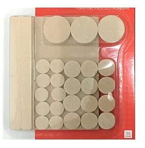 Image of WennoW 228-pcs of Assorted Sizes Felt Pads Furniture and Floor Protectors