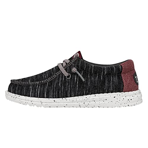 Image of HEYDUDE Wally Kids Jersey | Kids Shoes | Lace Up Loafers | Comfortable & Light-Weight
