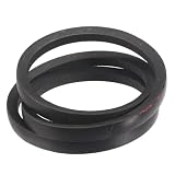 uxcell 3 Pack B52 Classic Wrapped V-Belt, 55" Outside Circumference Wrapped Industrial Rubber V-Belt B Profile V-Belt for Industrial Machinery Equipment, Black