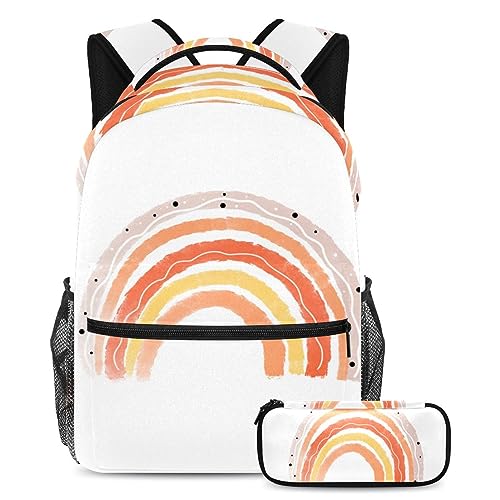 Sac à dos arc-en-ciel cartable fille garçon adolescent voyage école multicolore