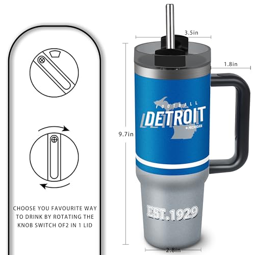 Image of Tumbler 30oz Straight Skinny Portable Handle Car Cups With Anti slip Sleeve Straw Dust Cover, Sports Travel, Stainless Steel Insulated Gifts for Men Women Fans