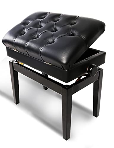 TEmkin Banc de Piano réglable en Hauteur, Tabouret de Piano Solo avec de Beaux Pieds Droits, 56 x 36 x 50-60 cm - Les Beatles, Paul McCartney, John Lennon, RIngo Starr, George Harrison TEmkin Banc de Piano réglable en Hauteur, Tabouret de Piano Solo avec de Beaux Pieds Droits, 56 x 36 x 50-60 cm