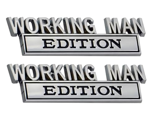 Pair Set Working Man Edition Metal Side Rear Front Hood