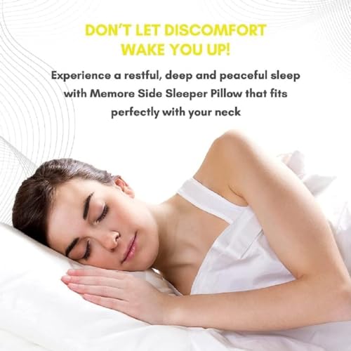 Image of Araami Two Side Curve Memory Foam Pillow for Neck and Shoulder Pain - Bed Pillows for Sleeping with Washable Cover Pack of 1 (22 x 15 x 4.5 INCH)