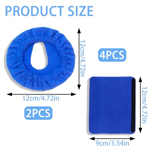 6-Pack CPAP Mask Liners, Reusable Mask Liners for CPAP with 4 Strap Covers, Anti-Indentation Pad Kit for Comfortable Sleep Apnea Therapy, Suitable for Full Face CPAP Masks