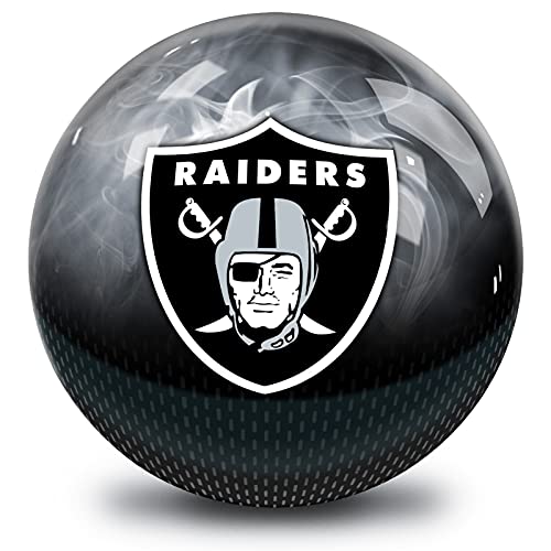 Strikeforce Bowling Nfl Las Vegas Raiders Officially Licensed On Fire Undrilled Bowling Ball (8) #TOP3