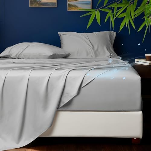 HYPREST Rayon Derived from Bamboo Sheets King Extra Deep Pocket 18-24 inch