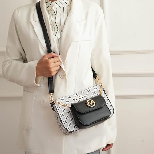 MKF Collection Women's Crossbody Bag, Printed Vegan Leather Shoulder Bag Handbag Purse By Mia K2
