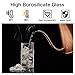 EZOWare 7oz Glass Jars ,10 Bottles Canister Set, Small Air Tight Storage Containers with Natural Bamboo Lids and Chalkboard Labels for Kitchen, Bathroom, Home Decor, Party Favors (200ML)
