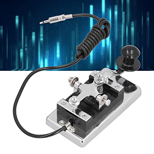 Acogedor Morse Code CW Telegraph Stainless Steel K-4 Hand Key Short Radio Morse CW Telegraph K4 Key Radio Communication Teaching Aids by Acogedor - Image 4