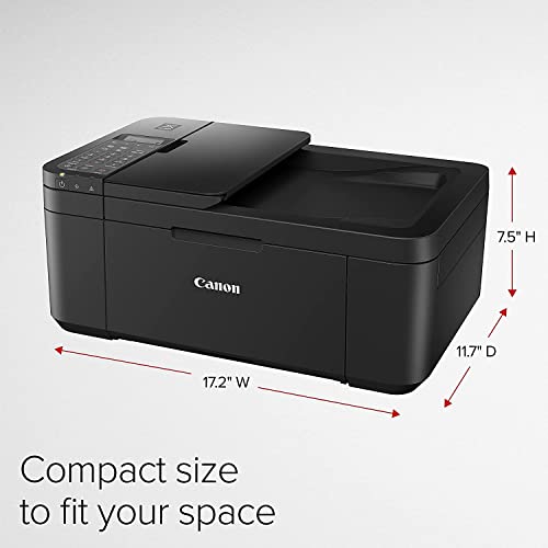 Canon Pixma Tr4720 All-In-One Wireless Color Inkjet Printer, Black - Print Copy Scan Fax - 2-Line Lcd Display, 4800 X 1200 Dpi, Auto 2-Side Printing, 20-Sheet Adf, Daodyang Printer_Cable #TOP6