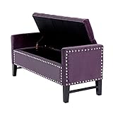 Iconic Home Lance Velvet Modern Contemporary Button Tufted with Silver Nailheads Deco on Frame...