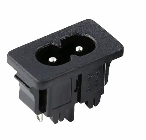 Kaltgeräte-Steckverbinder C8 Buchse mit Snap-In Einbau, Belastbarkeit bis 250V/2A, Öffnungsmaße ca. 23,5x12,2mm, Rahmenmaße ca. 28x16mm, Einbautiefe 19mm Kaltgeräte-Steckverbinder C8 Buchse mit Snap-In Einbau, Belastbarkeit bis 250V/2A, Öffnungsmaße ca. 23,5x12,2mm, Rahmenmaße ca. 28x16mm, Einbautiefe 19mm