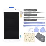 repuesto camara moto g4 plus OEM VEKIR Repuestos de teléfonos celulares para Motorola Moto G4 Plus XT1641 XT1642 Pantalla Completa Pantalla táctil digitalizador [SIN Marco de Pantalla](White)