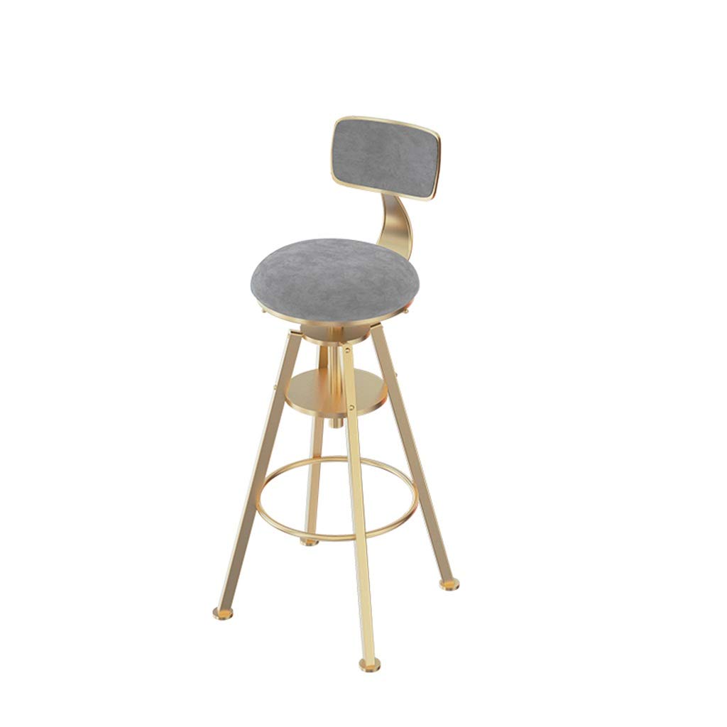 Tabourets de bar en velours vert et métal doré chic pour îlot de cuisine