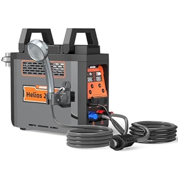 propane heated shower for camping