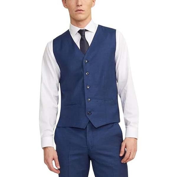 JACK & JONES male Weste JPRSOLARIS Slim Fit Anzugweste | Waistcoat