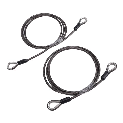 Cable de elevación de puerta trasera de remolque resistente con clip metálico 5