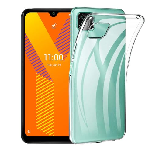 COPHONE® Coque de Protection Compatible avec WIKO Y62 Etui Transparent antidérapent Coque en Silicone WIKO Y62 Transparente et Discrete