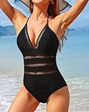 Model wearing Tempt Me Vintage Monokini.