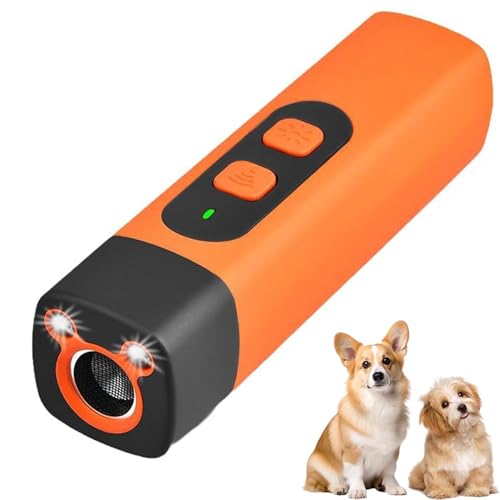 Dispositivo antiladridos para perros, repelente ultrasónico para perros - alcance de 9 metros, nuevo dispositivo antiladridos 2025 con linterna LED, detiene el mal comportamiento sin gritar ni golpear