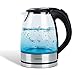 Produktbild VERDA Wasserkocher 1,7L 2200W Edelstahl LED Beleuchtung Kabelloss Glas SN0617L