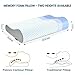 Memory Foam Pillows Neck Pillow Bed Pillow for Sleeping, Ergonomic Cervical Pillow for Neck and Shoulder Pain Relief,Orthopedic Contour Pillow for Side Back Stomach Sleeper(Blue&Grey)