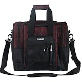 Goloni | Bowling Ball Bag for Singer Ball with Padded Ball Holder, 2 Pockets fit Bowling Shoes Up to