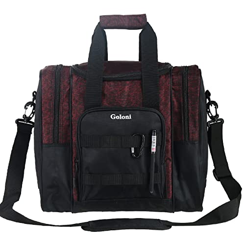 Goloni | Bowling Ball Bag For Singer Ball With Padded Ball Holder, 2 Pockets Fit Bowling Shoes Up To Mens Size 14 And Accessories #TOP13