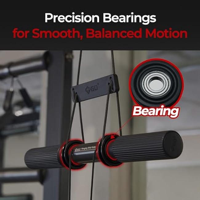 GD Hanging Wrist Roller Forearm Blaster- Forearm Strengthener Exercise Equipment Wrist Trainer for Muscle building and Injury prevention Hand Grip Strength