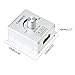 SUPERNIGHT 12V Dimmer Switch, Dimmer Knob Aluminium Case DC12V-24V 8A Single Channel Knob Dimmer Controller for LED Strip Bulb Lamp Light 5050 3528 5630 Single Color LED Strips