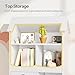HOOBRO Toy Storage Organizer, Toy organziers and Storage with Drawer and DlY Chalkboard, Kids Bookshelf and Toy Storage with 4 Cubbies, Toy Chest Shelf for Kids Room, Playroom, Nursery White WB64CW01