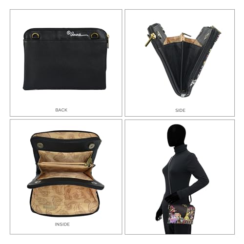 Anna by Anuschka Women’s Original Leather Hand-Painted Expandable Triple Compartment Crossbody3