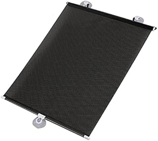 DUAO Sunshade Roller Blackout Suction Cup Blinds Curtains for Living Kitchen Office Car Window Free-Perforated Curtain, 68x125cm