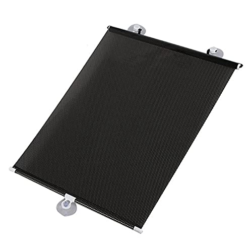 Bassulouda Cortinas opacas con ventosa enrollables para salón, cocina, oficina, coche, ventana, perforada