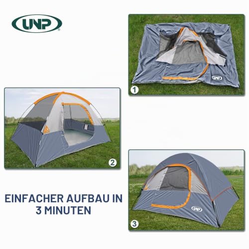 UNP Camping Zelt 2 Personen - Zelt 3 Personen, Ultraleicht Kuppelzelte – Ansicht 6