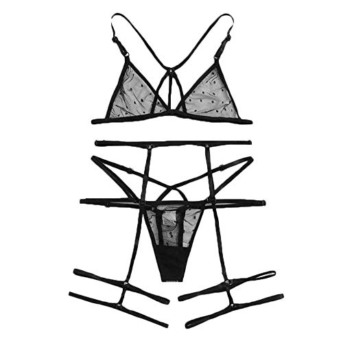 Sous-vêtements pour femmes sexy avec soutien-gorge dentelle et string