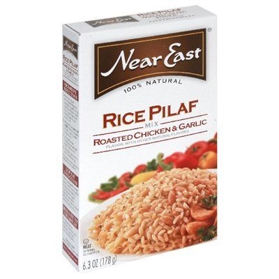 NEAR EAST RICE MIX PILAF RSTD CKN&GRLC, 6.3 OZ, PK- 12