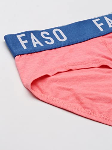 Image of F A S O Men's Cotton Rich Brief | Soft & Breathable Innerwear | Cushioned Waistband | Comfort Fit | Everyday Wear